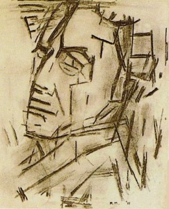 Piet Mondrian: Autoritratto, anno 1912.